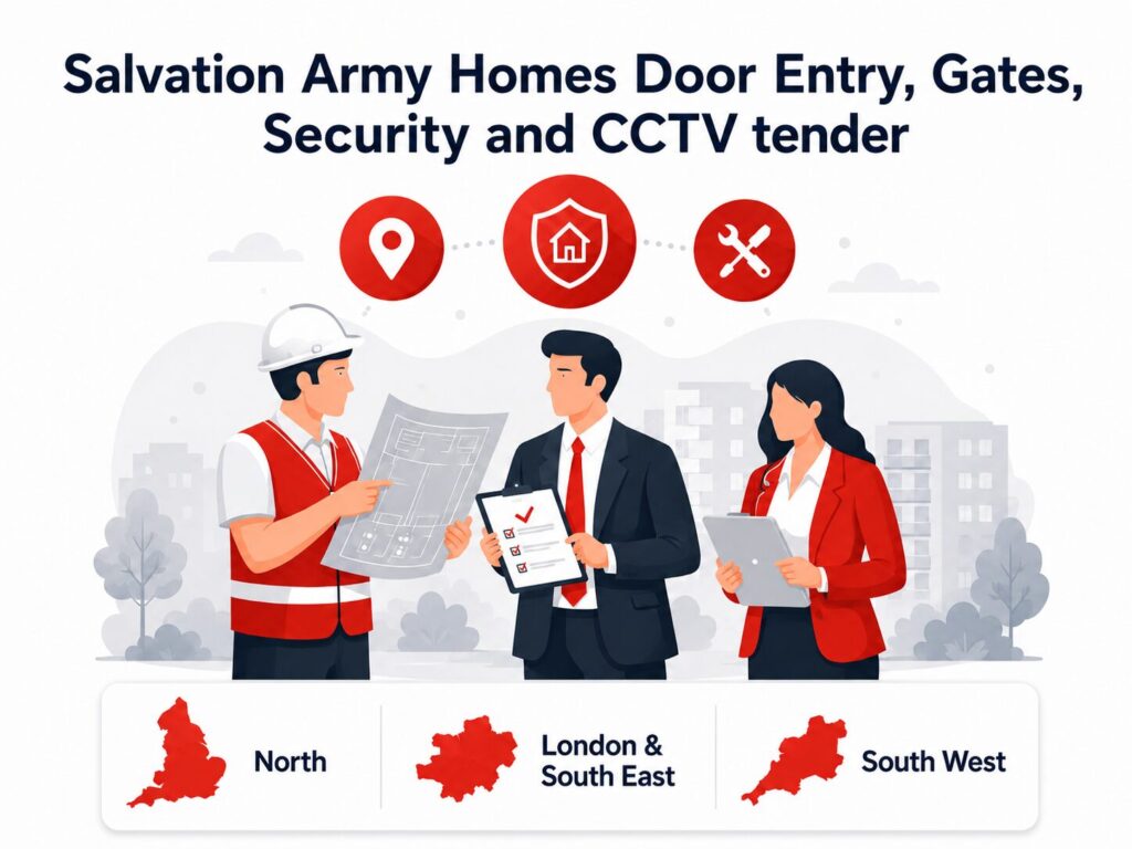 Salvation Army Homes security tender - Door Entry, Gates, Security and CCTV Systems